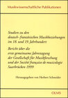 Buchcover Studien zu den deutsch-französischen Musikbeziehungen im 18. und 19. Jahrhundert