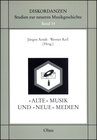 Buchcover Alte Musik und neue Medien