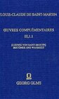 Buchcover Oeuvres complémentaires et Etudes Saint-Martiennes / Irrthümer und Wahrheit
