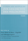 Buchcover Pierre Maine de Biran - Ichgefühl und Selbstapperzeption