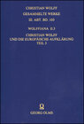 Buchcover Wolffiana II.3: Christian Wolff und die europäische Aufklärung