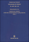 Buchcover Wolffiana II.5: Christian Wolff und die europäische Aufklärung.