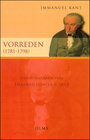 Buchcover Vorreden (1781-1798).