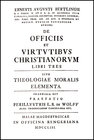 Buchcover De officiis et virtutibus Christianorum libri tres