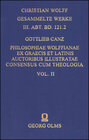 Buchcover Philosophiae Wolffianae ex graecis et latinis auctoribus illustratae maxime secundum animae facultatem cognoscendi Conse