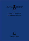 Buchcover Lexika Indizes Konkordanzen