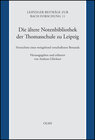 Buchcover Die Notenbibliothek der alten Thomasschule zu Leipzig