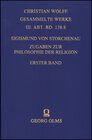 Buchcover Zugaben zur Philosophie der Religion