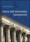 Buchcover Kritik der modernen Demokratie.