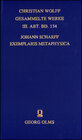 Buchcover Exemplaris Metaphysica