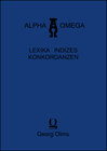 Buchcover De generatione animalium: Index verborum