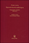 Buchcover Opuscula historico-philologica