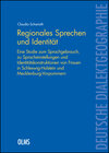 Buchcover Regionales Sprechen und Identität
