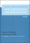 Buchcover Leibniz in Philosophie und Literatur um 1800
