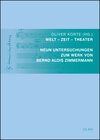Buchcover Welt - Zeit - Theater