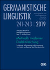Buchcover Methodik moderner Dialektforschung
