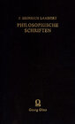 Buchcover J. Heinrich Lambert: Philosophische Schriften