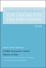 Buchcover Unidad conceptual y síntesis objetiva en Kant