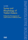 Buchcover Syntax and Morphology of Yiddish Dialects
