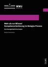 Buchcover Mehr als nur Wissen! Kompetenzorientierung im Bologna-Prozess