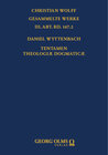 Buchcover Daniel Wyttenbach: Tentamen Theologiæ Dogmaticæ