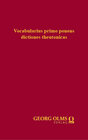 Buchcover Vocabularius primo ponens dictiones theutonicas (1515)