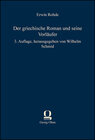 Buchcover Der griechische Roman und seine Vorläufer