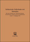 Buchcover Schlesische Volkslieder mit Melodien