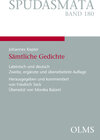 Buchcover Johannes Kepler - Sämtliche Gedichte