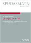 Buchcover M. Terenti Varronis: De lingua Latina IX