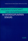 Buchcover Musikwissenschaft und Musikpädagogik im interdisziplinären Diskurs (E-Book)