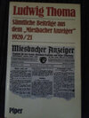 Buchcover Sämtliche Beiträge aus dem "Miesbacher Anzeiger" 1920/21