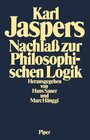 Buchcover Nachlaß zur Philosophischen Logik