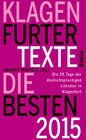 Buchcover Klagenfurter Texte. Die Besten 2015