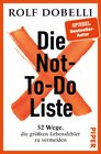 Buchcover Die Not-To-Do-Liste