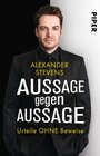 Buchcover Aussage gegen Aussage