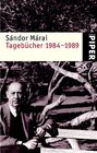 Buchcover Tagebücher. 1984-1989