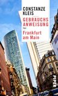 Buchcover Gebrauchsanweisung für Frankfurt am Main