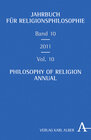 Buchcover Jahrbuch für Religionsphilosophie Band 10/2011