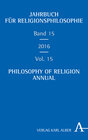 Buchcover Jahrbuch für Religionsphilosophie / Philosophy of Religion Annual