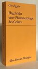 Buchcover Hegels Idee einer Phänomenologie des Geistes