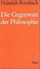 Buchcover Die Gegenwart der Philosophie