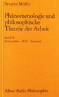 Buchcover Phänomenologie und philosophische Theorie der Arbeit