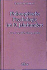 Buchcover Philosophische Psychologie im 19. Jahrhundert