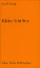 Buchcover Kleine Schriften