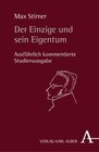 Buchcover Der Einzige und sein Eigentum