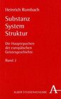 Buchcover Substanz, System, Struktur