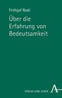 Buchcover Über die Erfahrung von Bedeutsamkeit