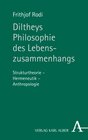 Buchcover Diltheys Philosophie des Lebenszusammenhangs