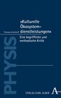 Buchcover "Kulturelle Ökosystemdienstleistungen"